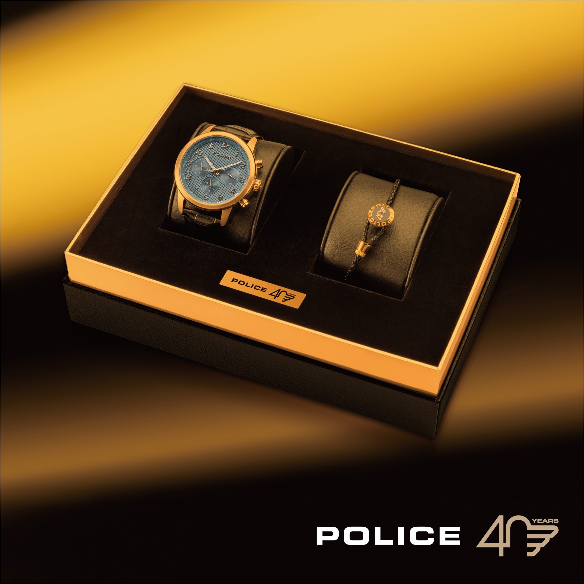 稼働品 POLICE ポリス TIME PIECES 14383J