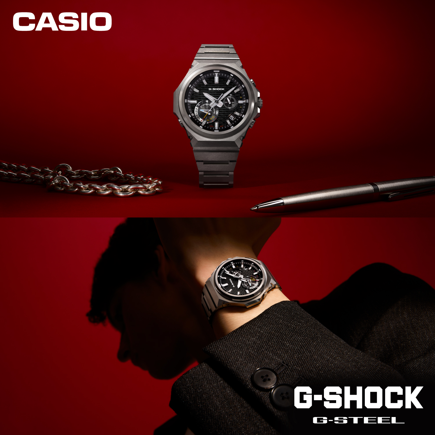 G-SHOCK GST-B1000シリーズと着用イメージ