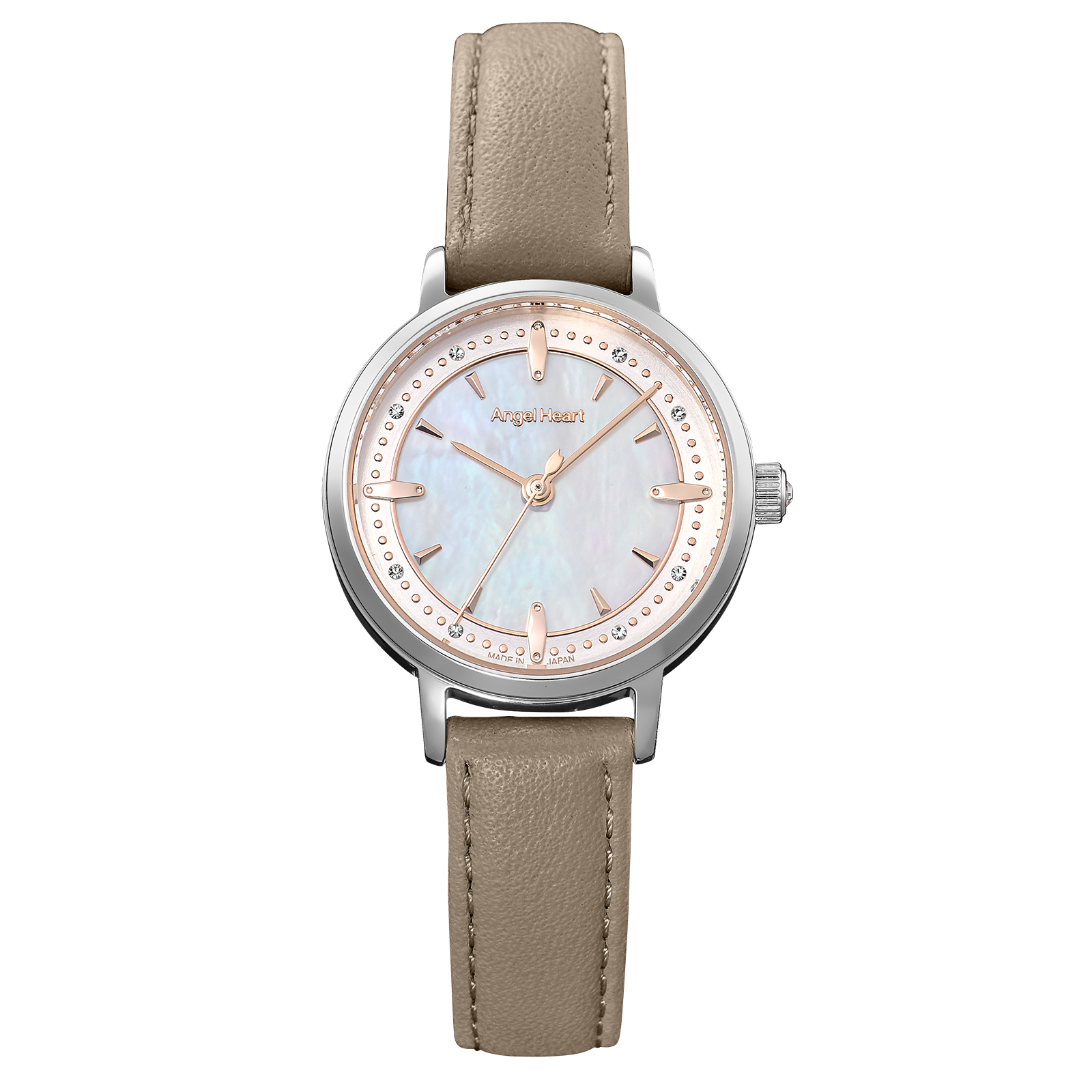 グレージュ革バンド